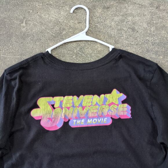 Steven Universe Crop Top Shirt Womens S Black Cropped Retro Y2K Hot Topic Anime - Picture 4 of 7